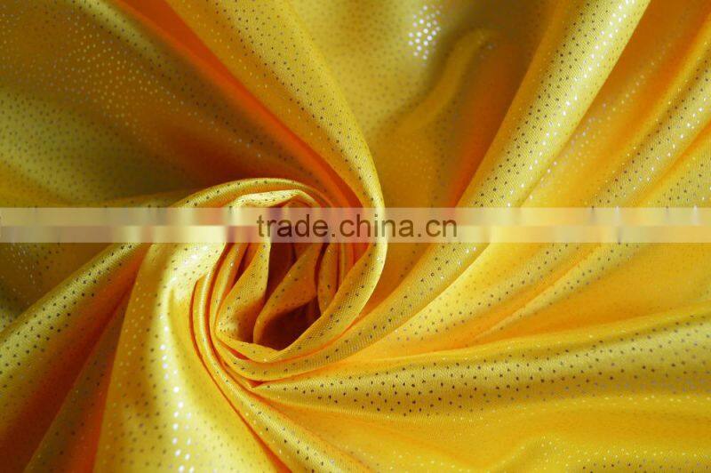 Polyester Satin Fold Foil Printed Fabric for Dress Lining and Decoration