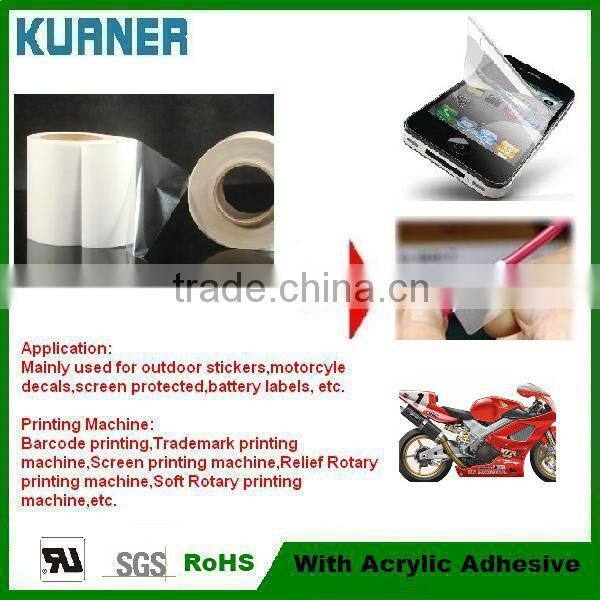 Transparent color film self adhesive