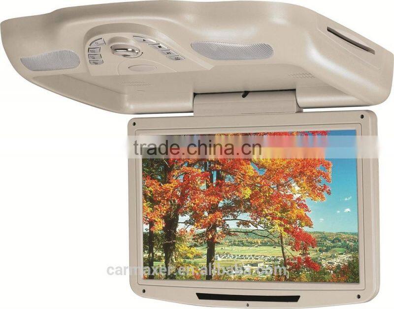 16.4 Inch Flip Down Car monitor With SD/USB slot Adjustable Car Roof Mount dvd player