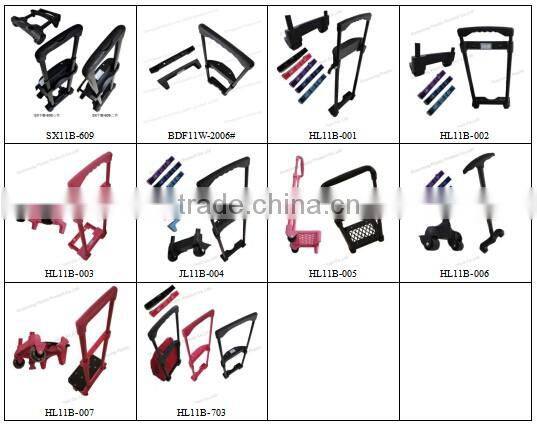 Light foldable/removable pull cart trolley handle for backpack