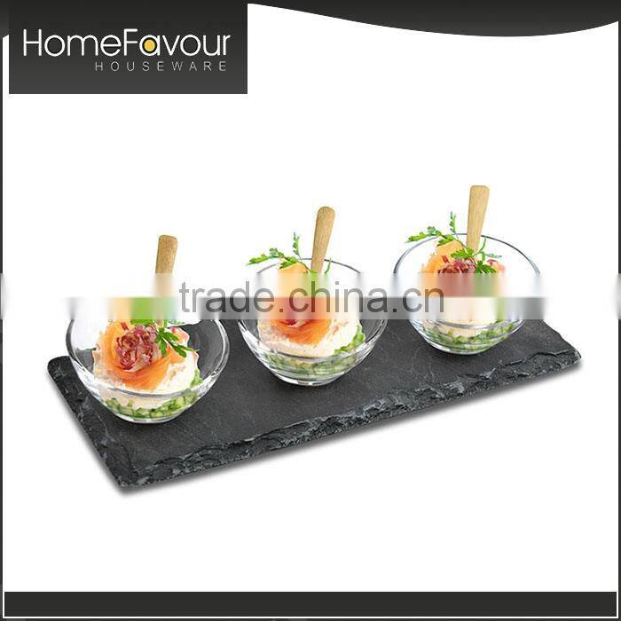 Competitive Manufacturer Durable Slate Tapas Dishes