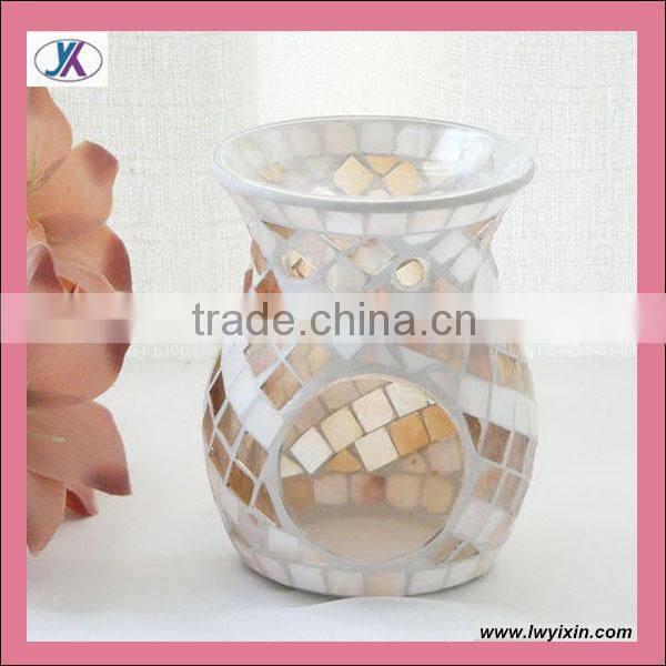 Mosaic tart burner/oil burner/tart warmer30/tealight with candle/candle holder