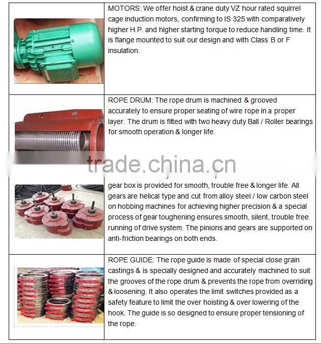 2ton mini Electric Wire Rope Hoist