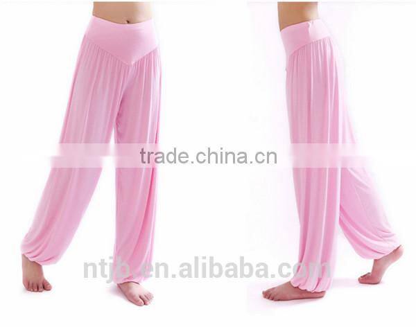 fashion simple cheap Hight WaistBand ladies women yoga wear capris pants