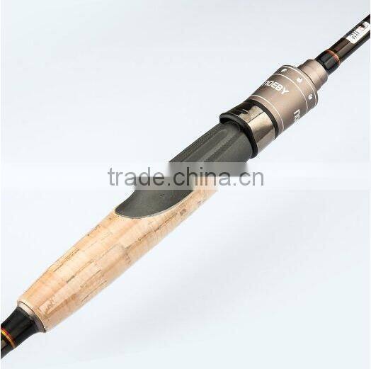 Baitcasting/Spinning Fishing Rod Lightweight 2 Section Portable Fishing Rod Medium-Action Graphite Pole with Japanese 40-ton Tor