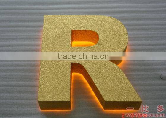 stainless steel shop backlit sign on sale of good quality