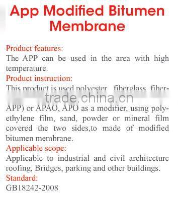 APP modified bitumen membrane