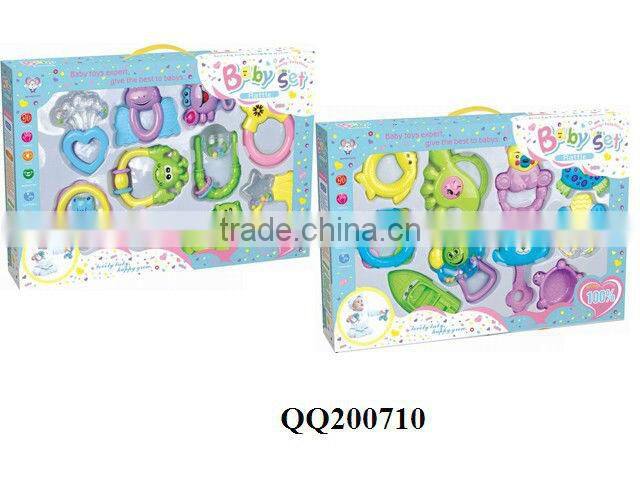 Lovely plastic baby rattle toy