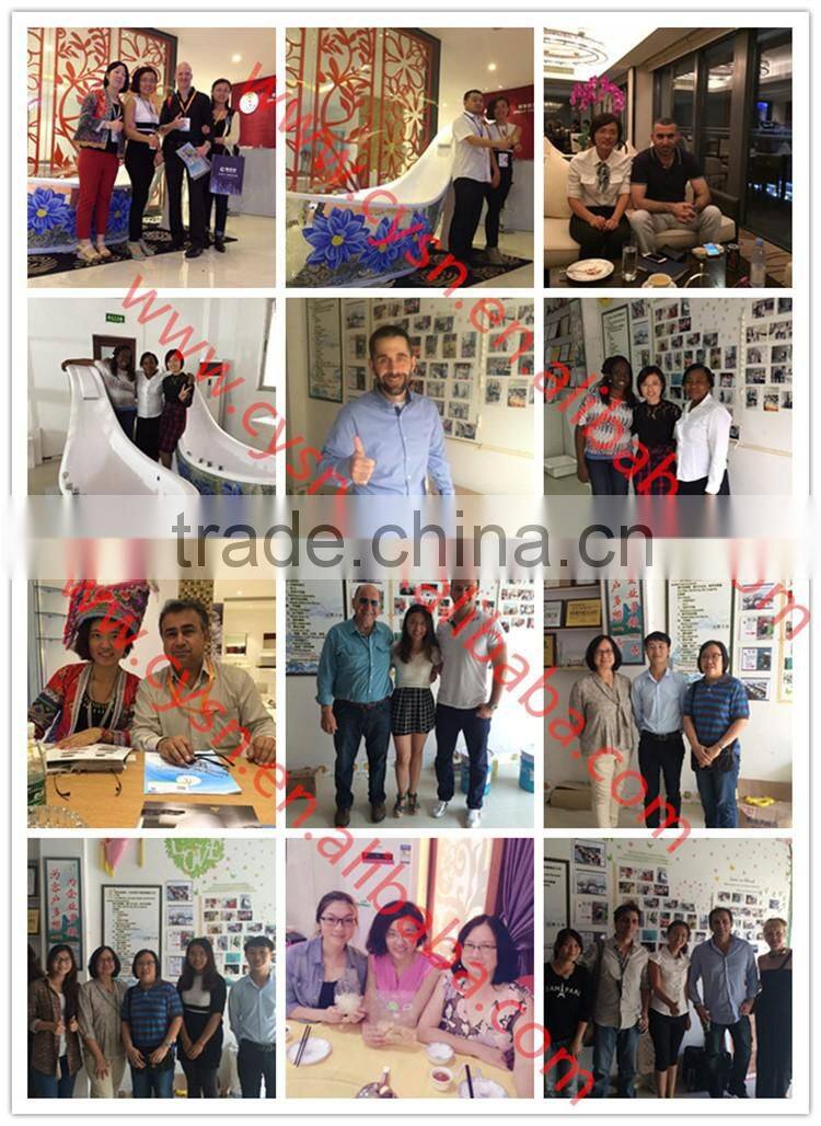 american style deep solid surface marble shower tray