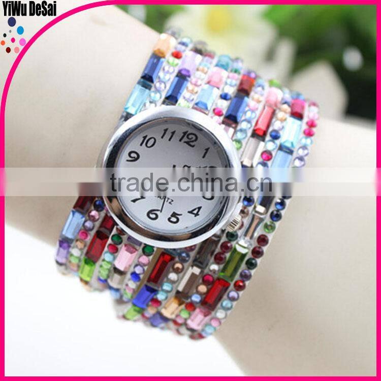 charm watch 2015 hot selling waterproof fashion watch for ladies and girls