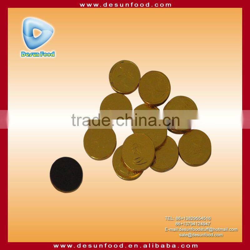 Golden coin compound chocolate in funny animal bottle