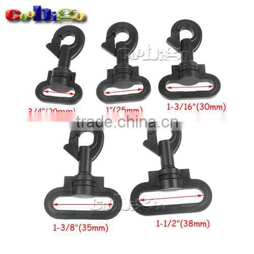 Plastic Swivel Snap Hooks for Luggage Backpack Straps Accessories #FLC425-20B/25B/30B/35B/38B