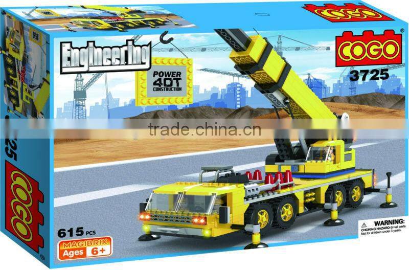 Hot and New Funny Toys DIY city school bus building blocks