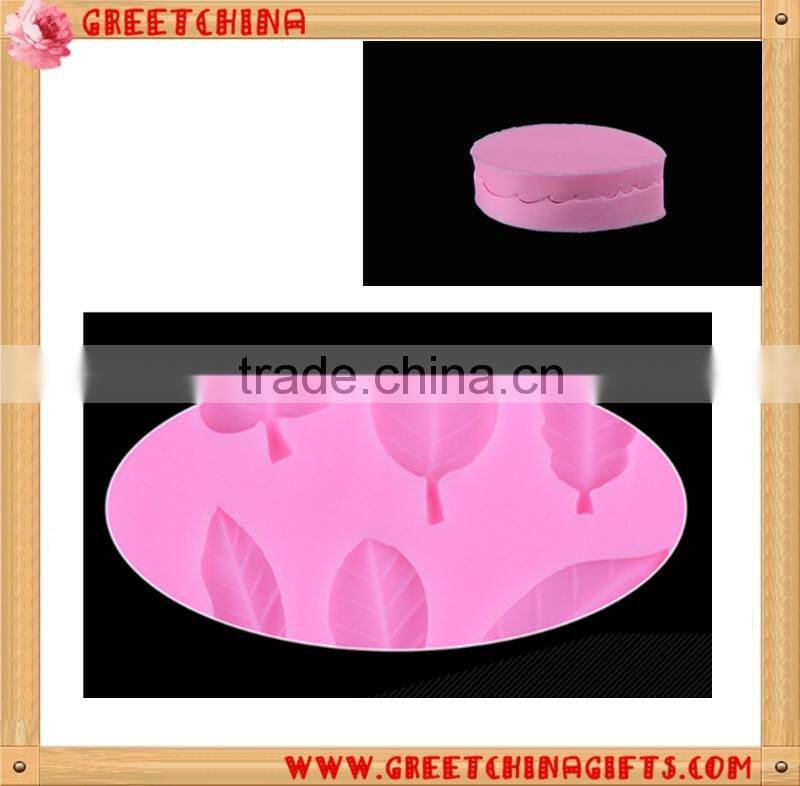 Leaf press mold shaped silicone mold cake decoration fondant cake 3D food grade silicone mould