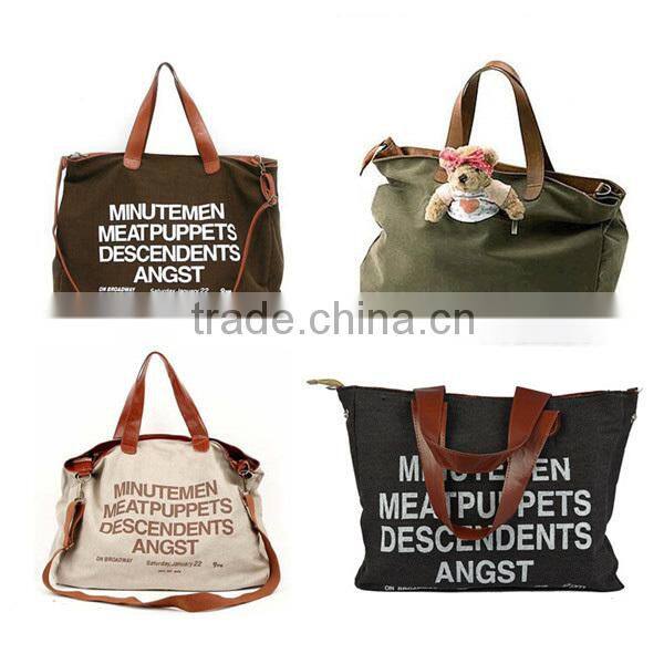 Letter canvas Korea Fashion Ladies Handbag