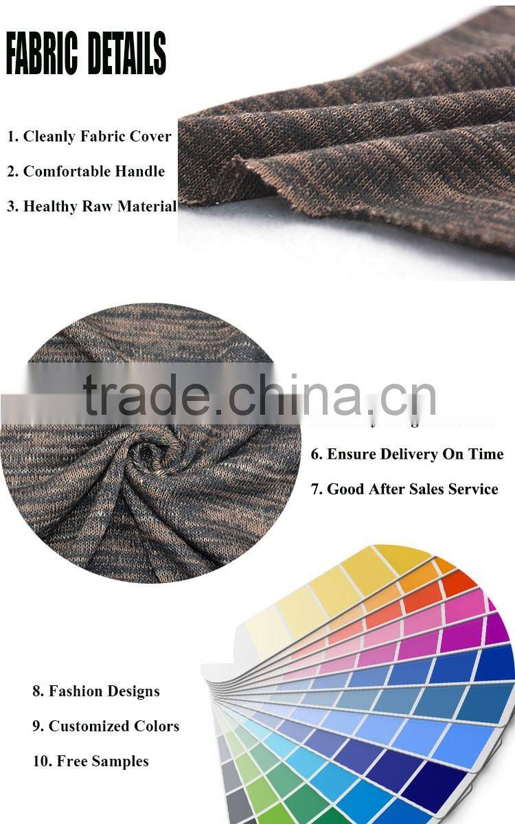 Jiufan textile cotton linen cut and sew hoodie fabric for garments