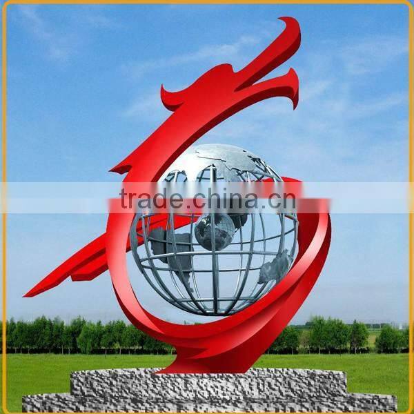 Outdoor Modern 304 Stainless Steel Sculpture for Garden Decoration