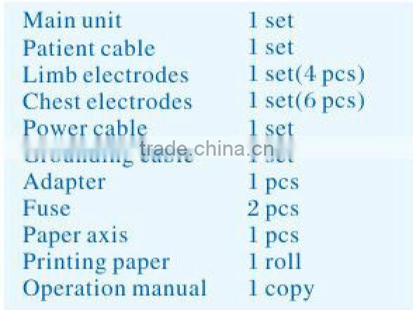 light-weight Patient monitor 12 Channels 12 Leads ECG/EKG machine