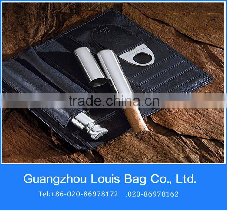 2015 Chinese cigar bag cigarette leather case cigarette leather bag