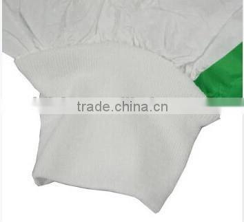 Non woven overall with elastic hood anti-dust anti- chemical splash waterproof working clothes