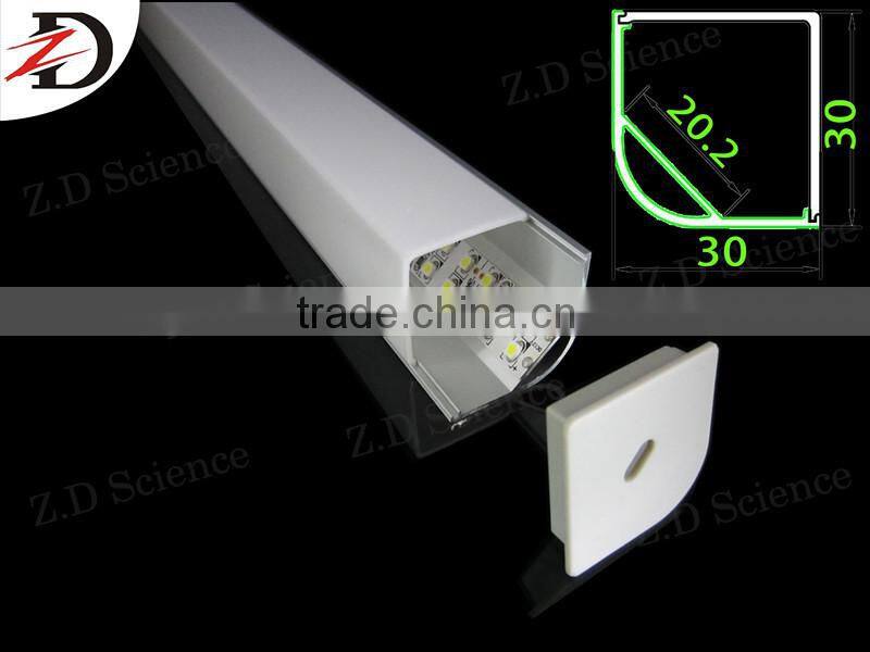 Square LED Lamp Aluminum Extrusion Linear Lighting With PMMA Diffuser Lampada LED