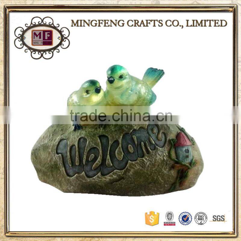 Solar Resin Bird ornaments Crafts for Home Decoration