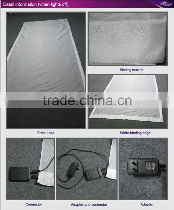 fiber optic light with luminous fabric home goods shower curtains