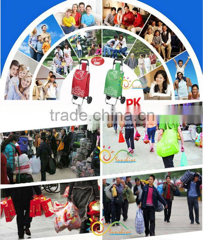 600D Oxford Folded Trolley Bag,Foldable Trolley Bag,Foldable Shipping Trolley Bag