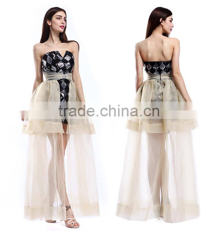 Newest black backless sequins prom dresses Malaysia