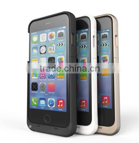 Factory newly released external backup battery charger case for iphone 6 battery case