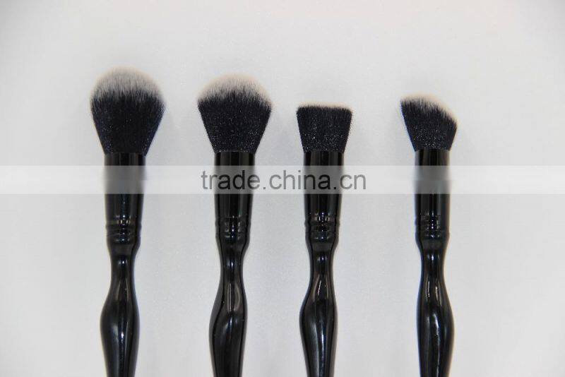 YMC Multi-Function Pro 4pcs black makeup brush set
