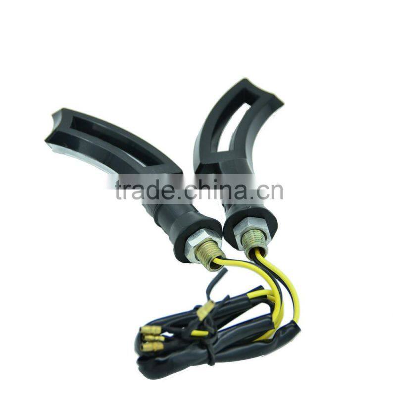 Easy install 2W 12V LED Yellow Waterproof Motorcycle Turn Signal