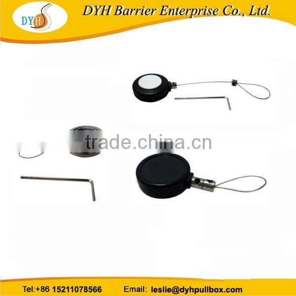 Durable burglar-proof retail display security pull box for ring