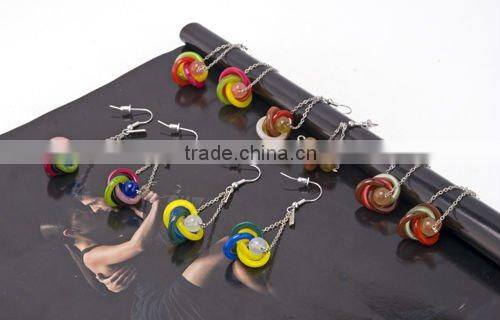 2015 Fashion costume jewelry natural amethyst druzy earrings