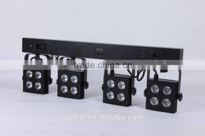 2015 DMX 4 Par System with t-bar light fixture and electric foot pedal switch outdoor laser light show equipment