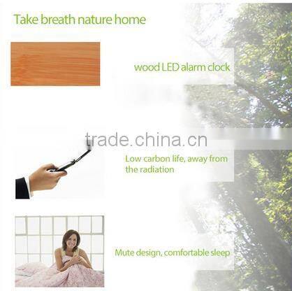 2014 eco-friendly wireless sound control mini wood bluetooth speaker with LED