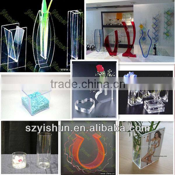 Manufacturing clear acrylic vases acrylic glass vases