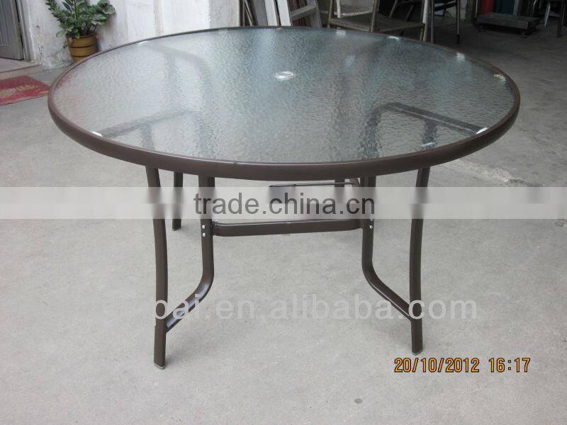 aluminum with glass dining table for sales YT40B