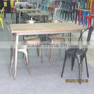 Metal industrial armrest Chair