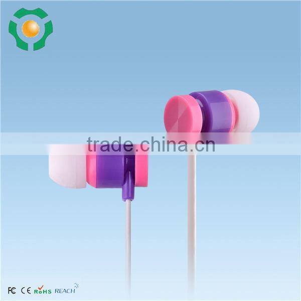 2016 Great sound quality funny in ear stereo mp3 earphones for smartphone