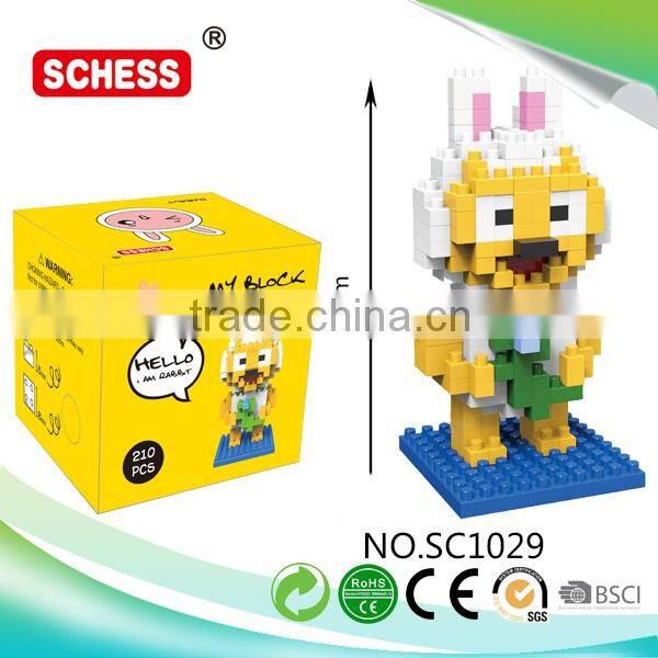 Main product unique design educational plastic cube building block with good offer