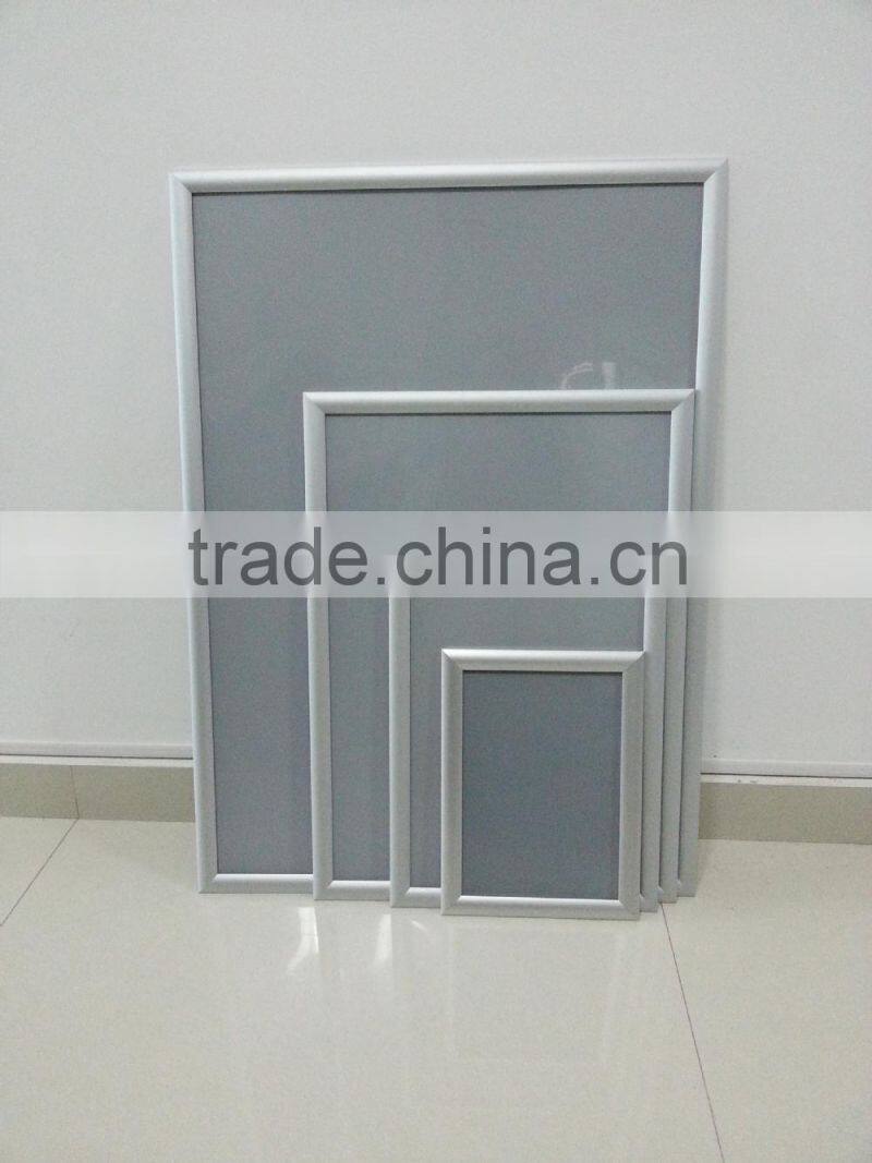 aluminum photo sign holder snap mitred corner clip on picture frames