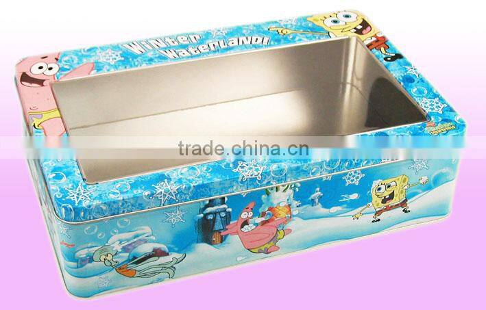 2016 customized printing gift package tin box use Custom Printed Square candy Tin Box