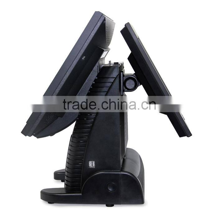 Factory High Quality POS Terminals With Two Monitors--Best POS for Resturants and Retail Shops