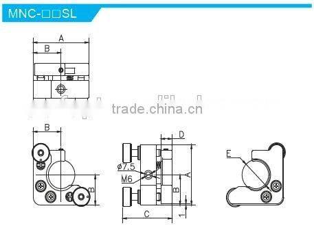 MNC-4SL/Height of Center Height 68mm/High Precision Kinematic Mounts with 2 adjusters/kinematic mount