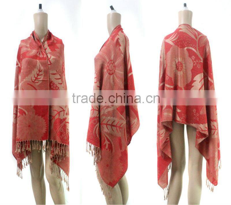 fashion ladies pashmina jacquard shawl