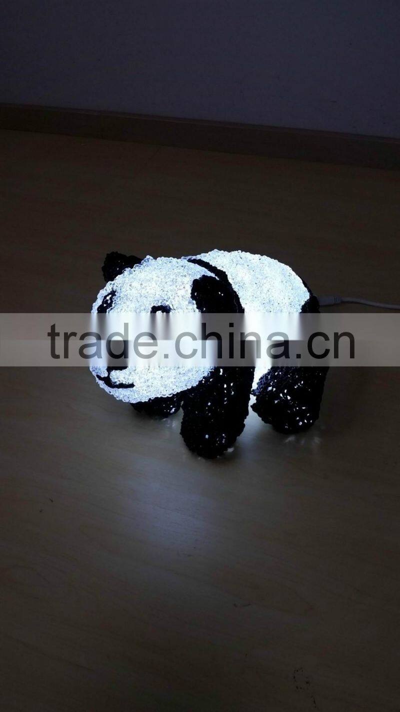 3d Led Sculpture Light - Panda 106 220pcs Led 18w Ip44 24v Cold White