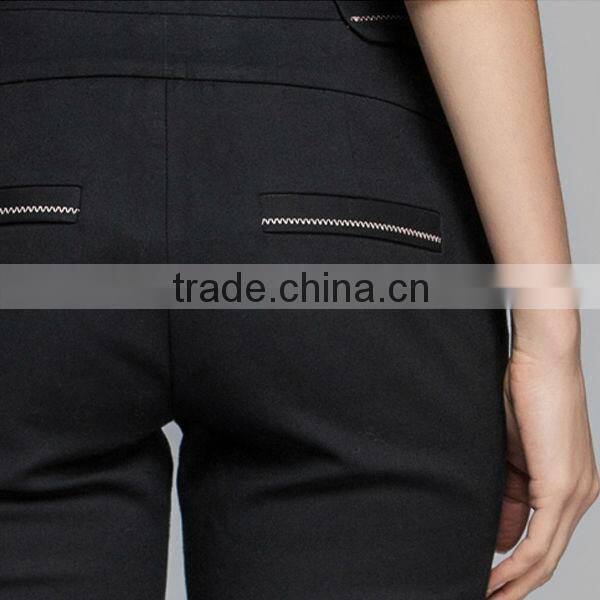 cotton and pu new model jeans pants