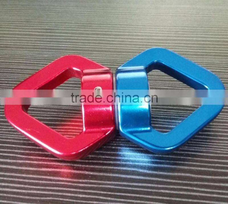 Heavy duty double loop spinning swiveltree swing strap swivel