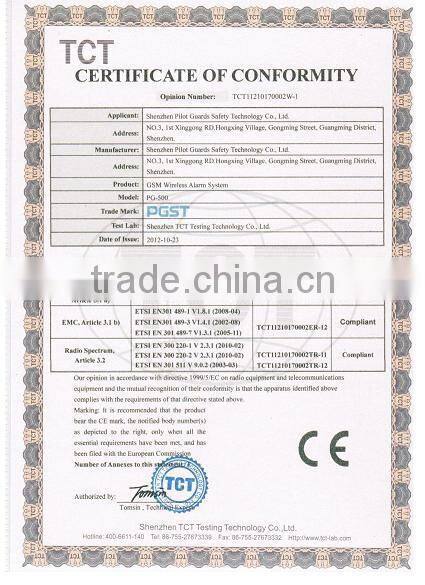 2015 newest design Smart Cyber home GSM alarm system wireless